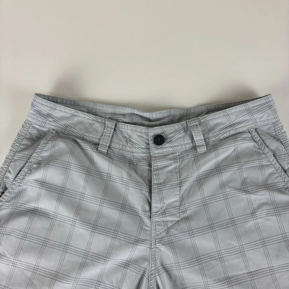 Patagonia Plaid Mens‎ Size 32 Button Fly Outdoor Polyester Blend Cienega Shorts